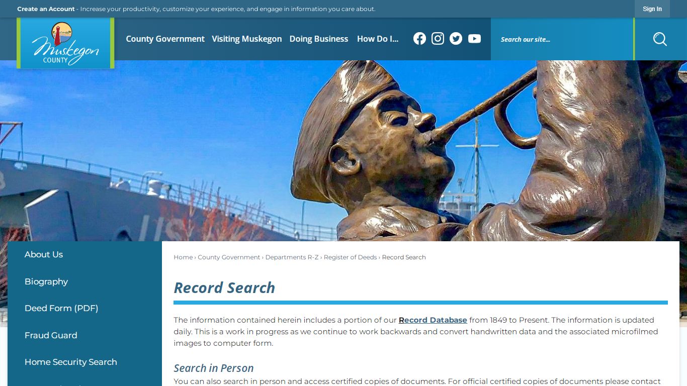 Record Search | Muskegon County, MI