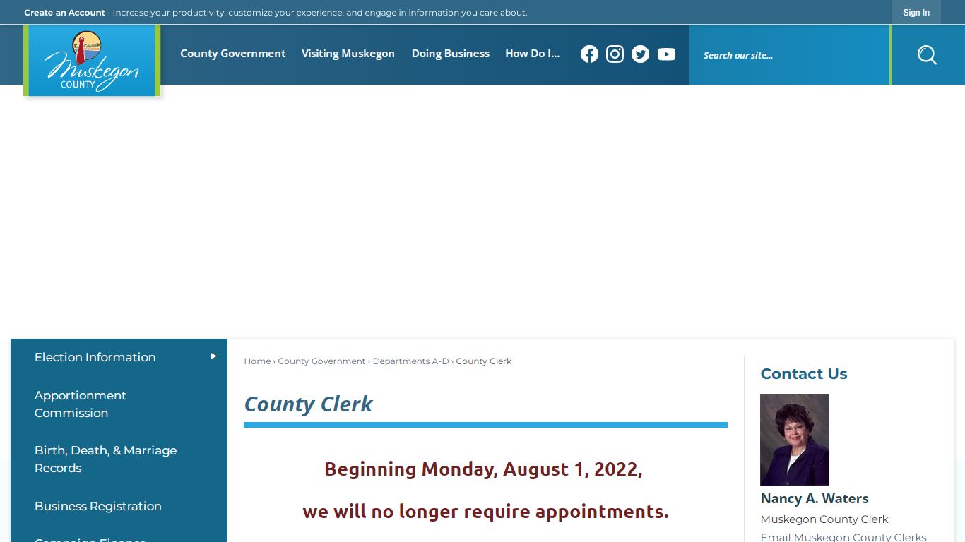 County Clerk | Muskegon County, MI